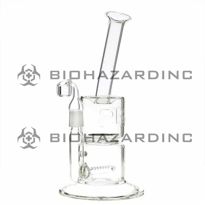 Pure Glass Glass Bong Pure Glass 12" 25mm-70mm Torpedo Clear 3D Etch