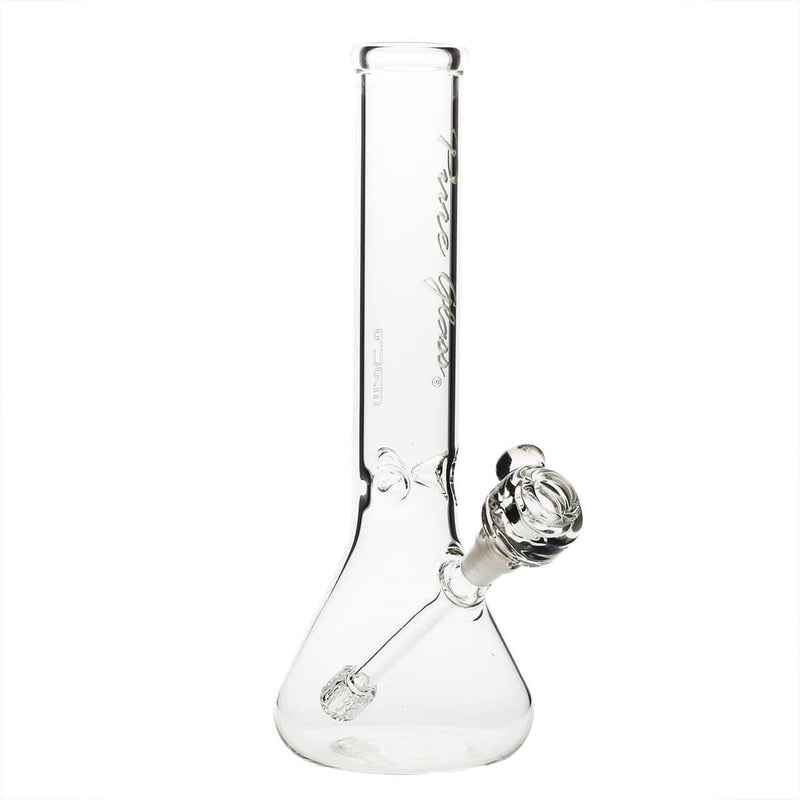 Pure Glass Glass Bong Pure Glass 12" 44mm Fixed Grid Beaker Female14mm - Gatling