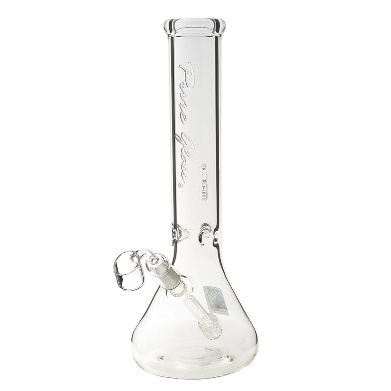 Pure Glass Glass Bong Pure Glass 12" 44mm Fixed Grid Beaker Female14mm - Gatling