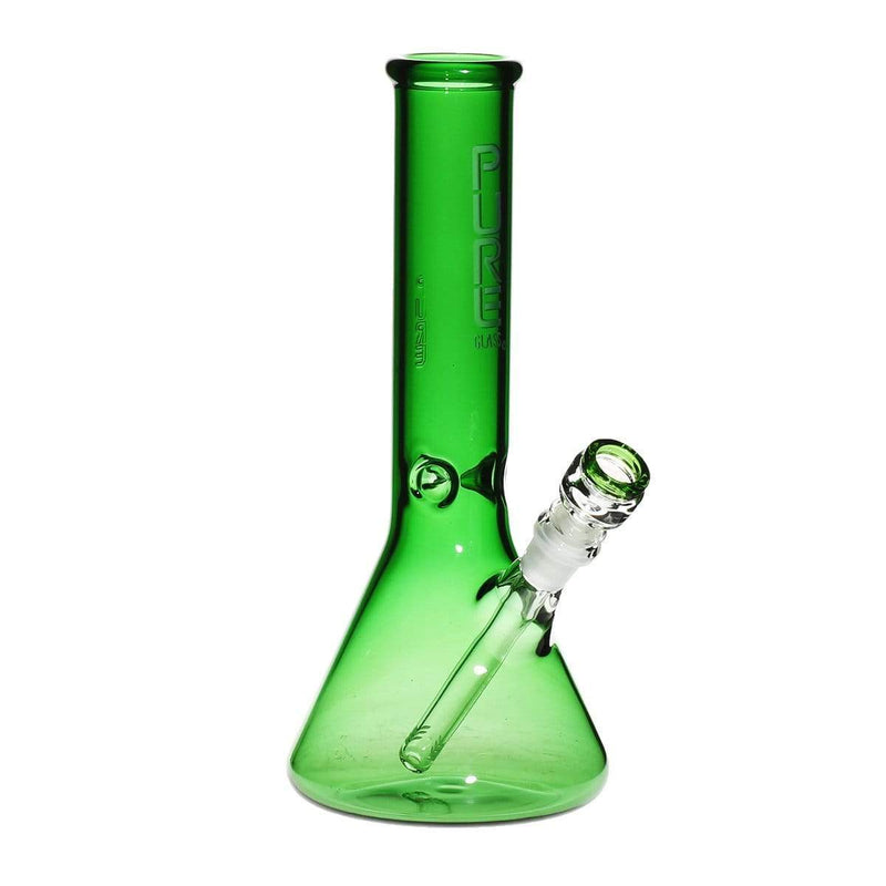 Pure Glass Glass Bong PURE Glass 12" 50mm Classic Beaker - Green