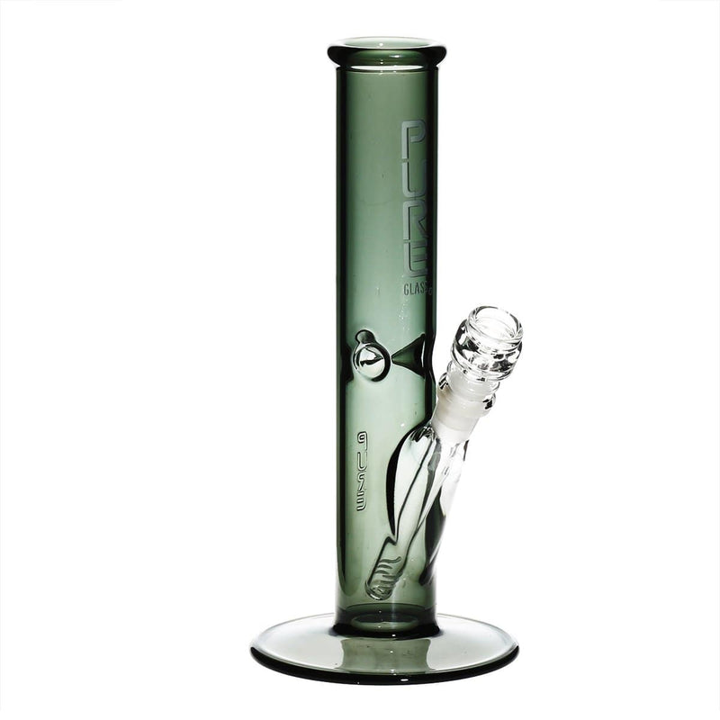 Pure Glass Glass Bong PURE Glass 12" 50mm Classic Straight - Smoke Black