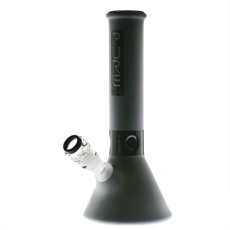 Pure Glass Glass Bong Pure Glass 12" 50mmx5mm Black Frost Beaker