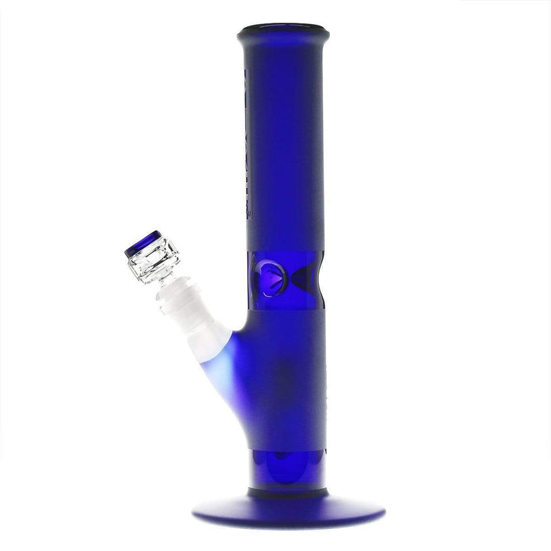 Pure Glass Glass Bong Pure Glass 12" 50mmx5mm Blue Frost Straight Martini