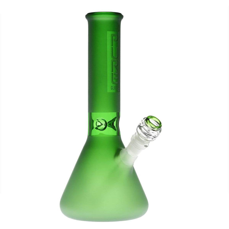 Pure Glass Glass Bong Pure Glass 12" 50mmx5mm Green Frost Beaker