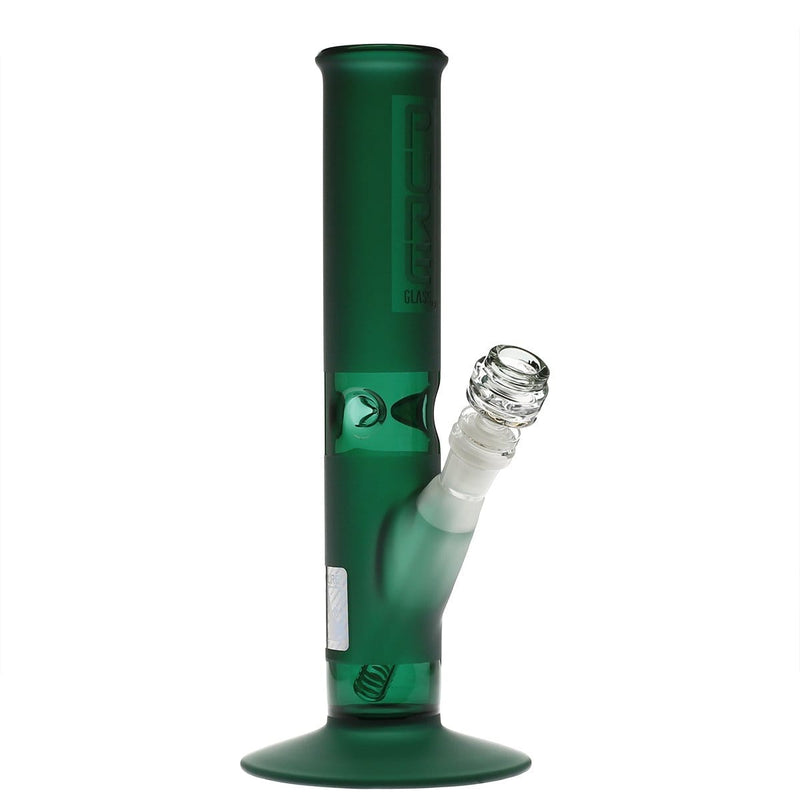 Pure Glass Glass Bong Pure Glass 12" 50mmx5mm Green Frost Straight Martini