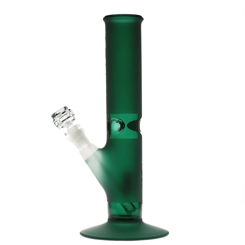 Pure Glass Glass Bong Pure Glass 12" 50mmx5mm Green Frost Straight Martini