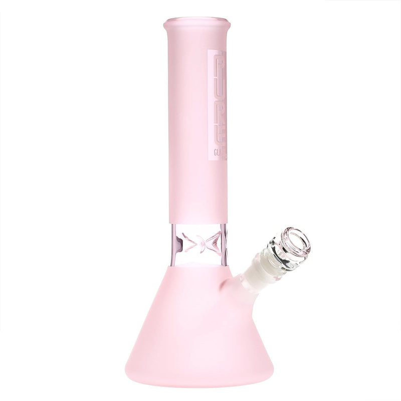 Pure Glass Glass Bong Pure Glass 12" 50mmx5mm Pink Frost Beaker