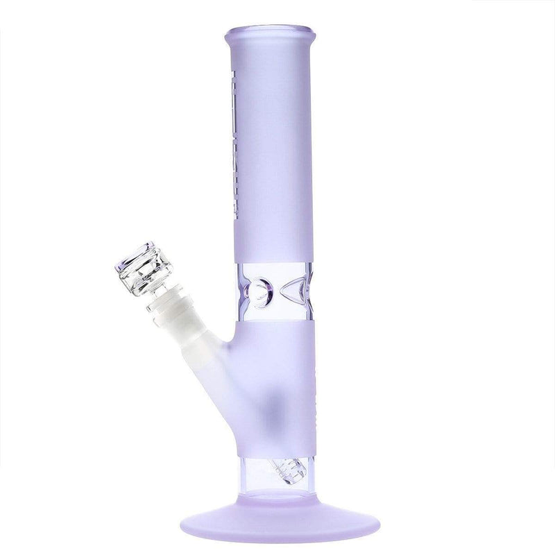 Pure Glass Glass Bong Pure Glass 12" 50mmx5mm Purple Frost Straight Martini