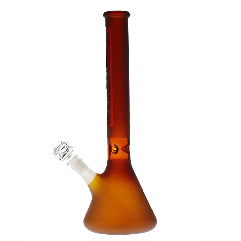 Pure Glass Glass Bong PURE Glass 14" 38mm Classic Beaker - Amber Frost