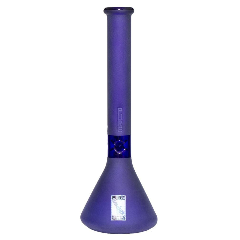 Pure Glass Glass Bong PURE Glass 14" 38mm Classic Beaker - Blue Frost