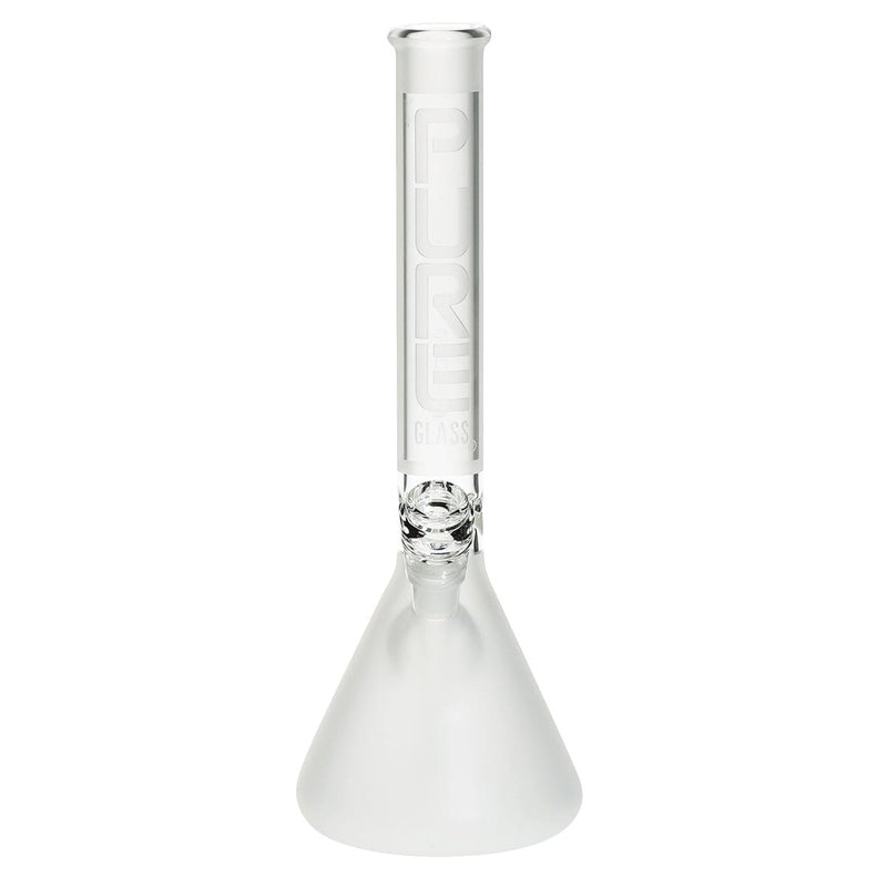 Pure Glass Glass Bong PURE Glass 14" 38mm Classic Beaker - Clear Frost