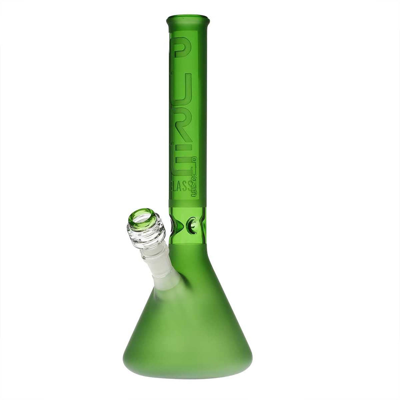 Pure Glass Glass Bong PURE Glass 14" 38mm Classic Beaker - Green Frost