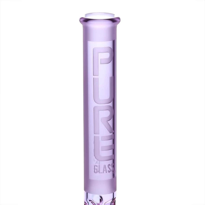 Pure Glass Glass Bong PURE Glass 14" 38mm Classic Beaker - Purple Frost