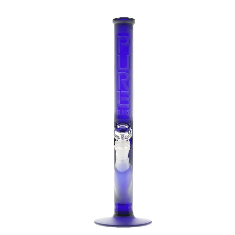 Pure Glass Glass Bong PURE Glass 14" 38mm Classic Straight - Blue Frost