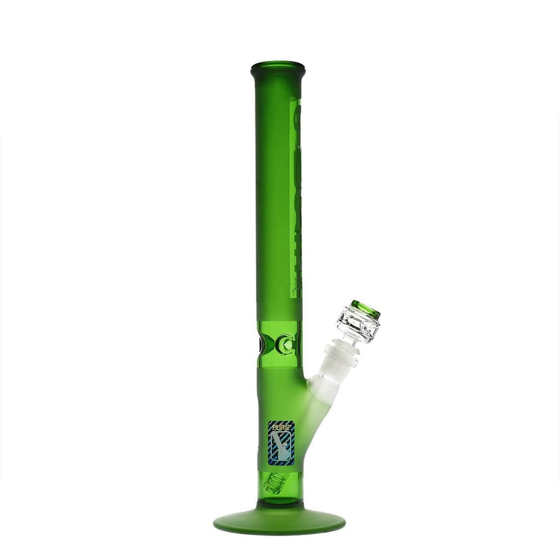 Pure Glass Glass Bong PURE Glass 14" 38mm Classic Straight - Green Frost