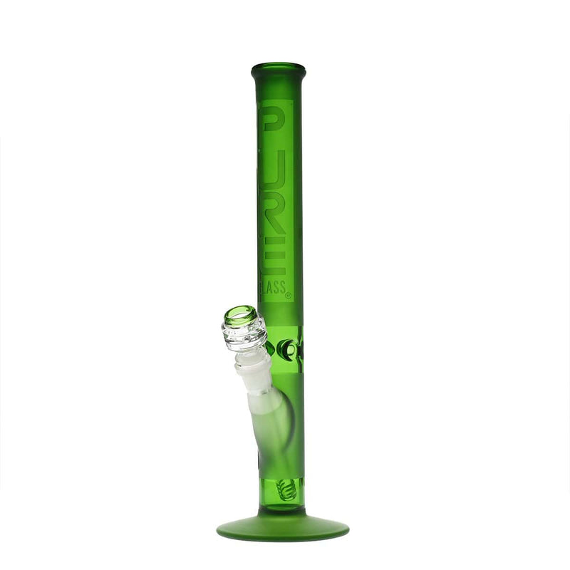 Pure Glass Glass Bong PURE Glass 14" 38mm Classic Straight - Green Frost