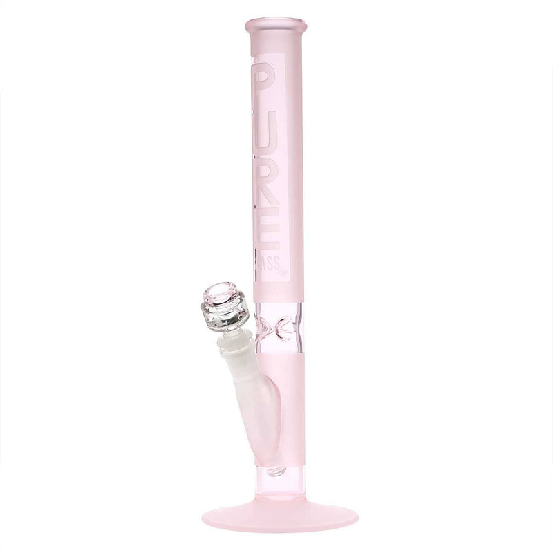 Pure Glass Glass Bong PURE Glass 14" 38mm Classic Straight -Pink Frost