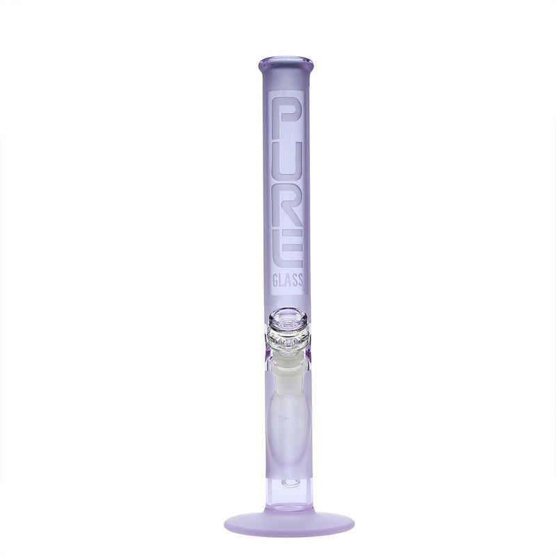 Pure Glass Glass Bong PURE Glass 14" 38mm Classic Straight - Purple Frost