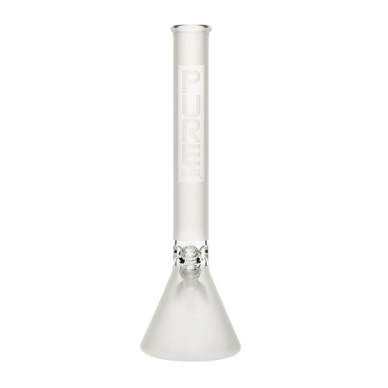 Pure Glass Glass Bong PURE Glass 18" 50mm Classic Beaker - Clear Frost