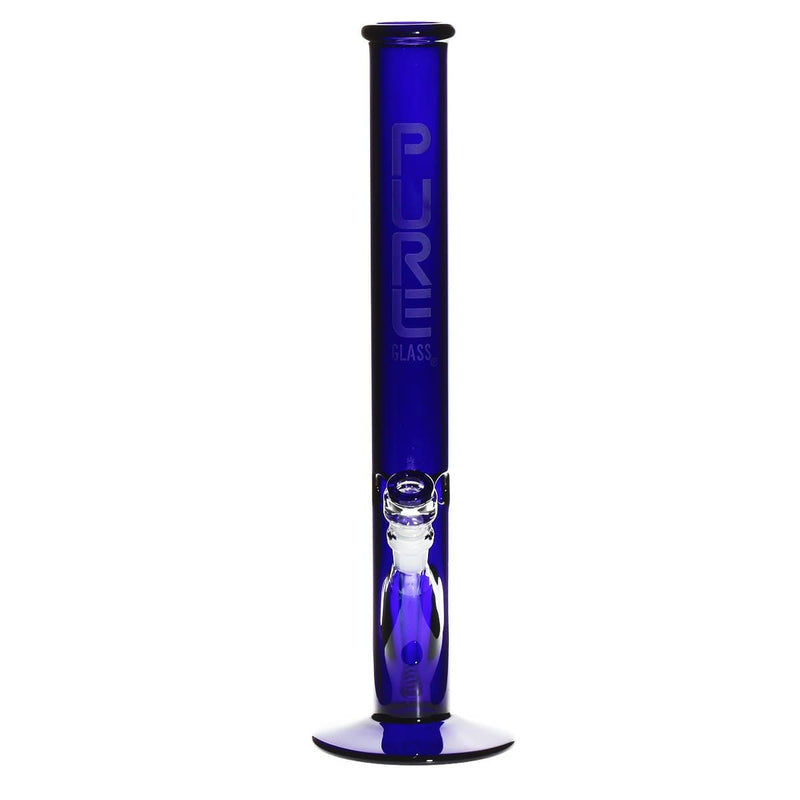 Pure Glass Glass Bong PURE Glass 18" 50mm Classic Straight - Blue