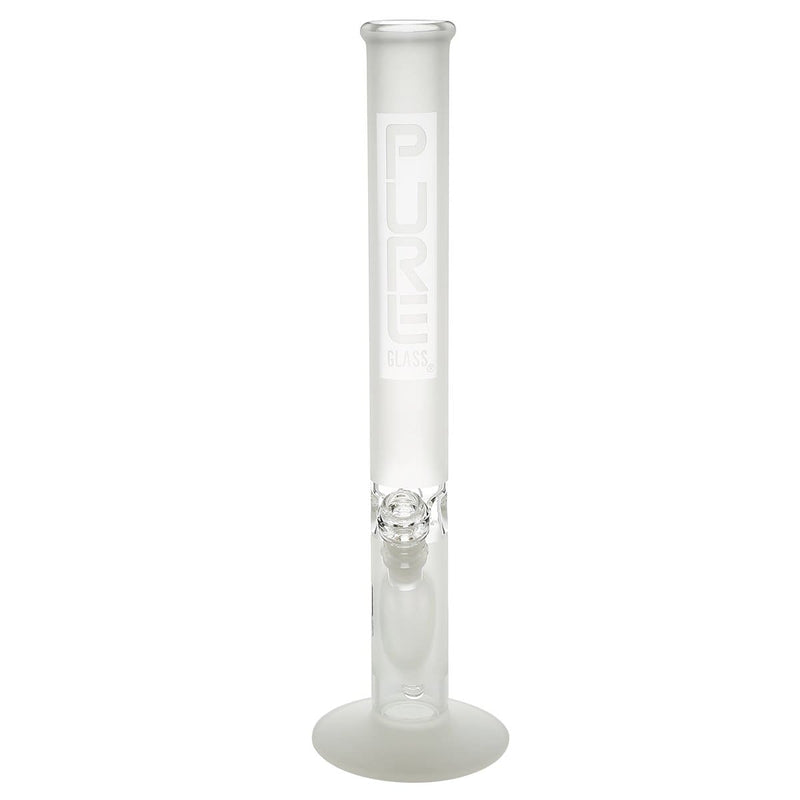 Pure Glass Glass Bong PURE Glass 18" 50mm Classic Straight - Clear Frost