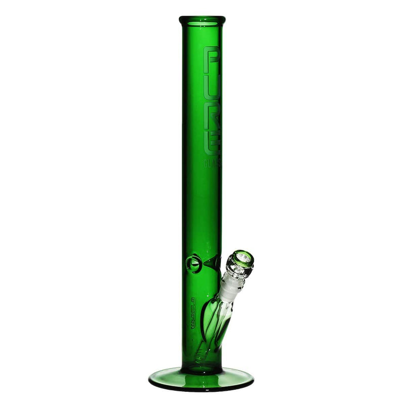 Pure Glass Glass Bong PURE Glass 18" 50mm Classic Straight - Green