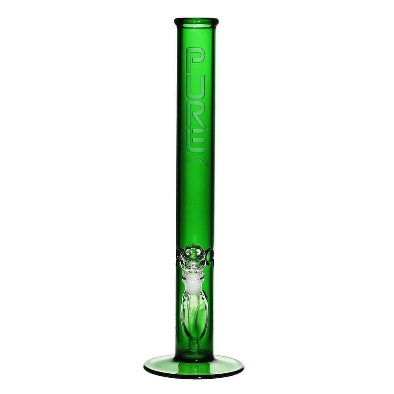 Pure Glass Glass Bong PURE Glass 18" 50mm Classic Straight - Green