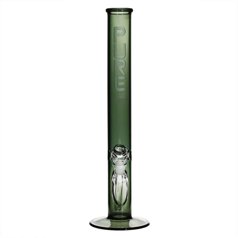 Pure Glass Glass Bong PURE Glass 18" 50mm Classic Straight - Smoke Black