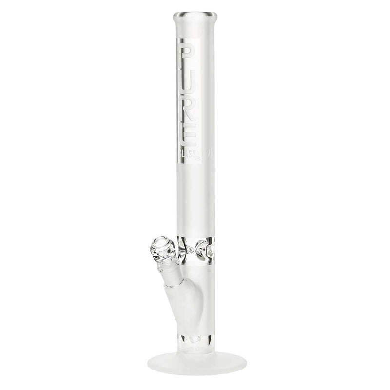 Pure Glass Glass Bong PURE Glass 18" 50mm X 9mm Heavy Straight - Clear Frost