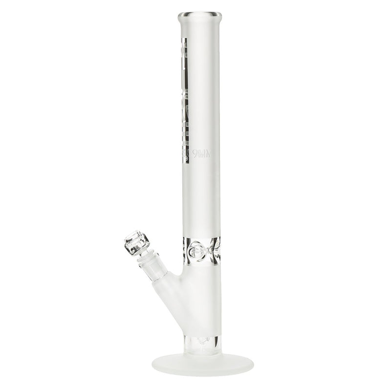 Pure Glass Glass Bong PURE Glass 18" 50mm X 9mm Heavy Straight - Clear Frost