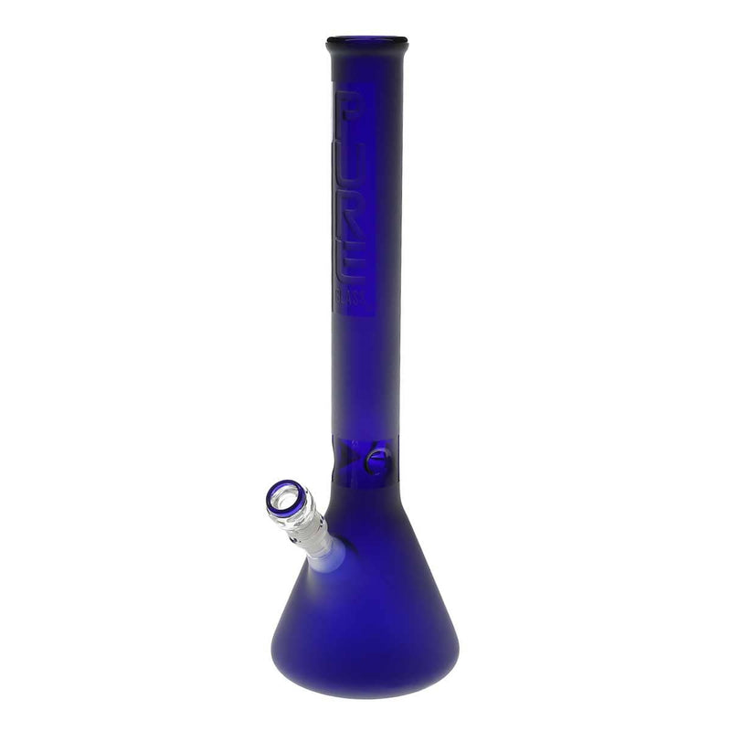 Pure Glass Glass Bong Pure Glass 18" 50mmx5mm Blue Frost Beaker