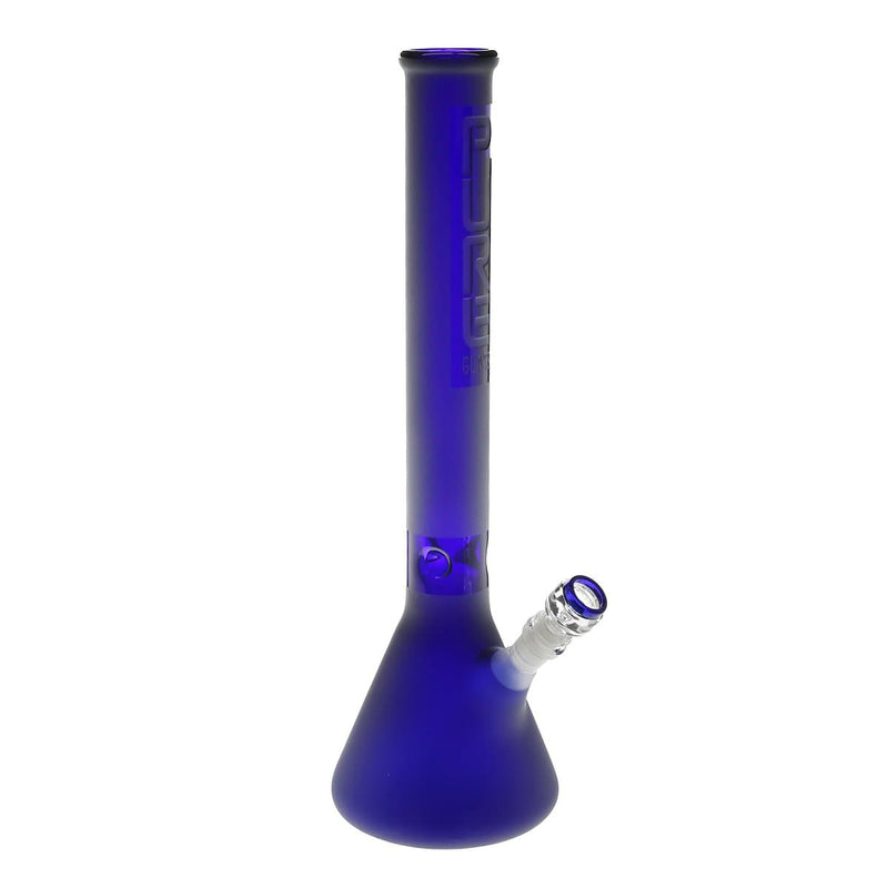 Pure Glass Glass Bong Pure Glass 18" 50mmx5mm Blue Frost Beaker