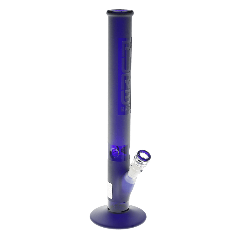 Pure Glass Glass Bong Pure Glass 18" 50mmx5mm Blue Frost Straight Martini