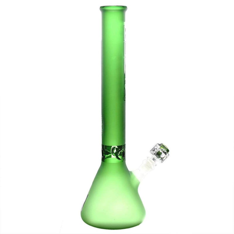 Pure Glass Glass Bong Pure Glass 18" 50mmx5mm Green Frost Beaker