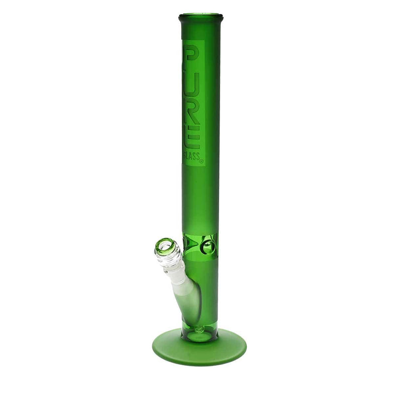 Pure Glass Glass Bong Pure Glass 18" 50mmx5mm Green Frost Straight Martini