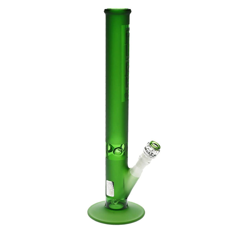 Pure Glass Glass Bong Pure Glass 18" 50mmx5mm Green Frost Straight Martini