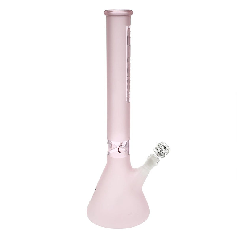 Pure Glass Glass Bong Pure Glass 18" 50mmx5mm Pink Frost Beaker