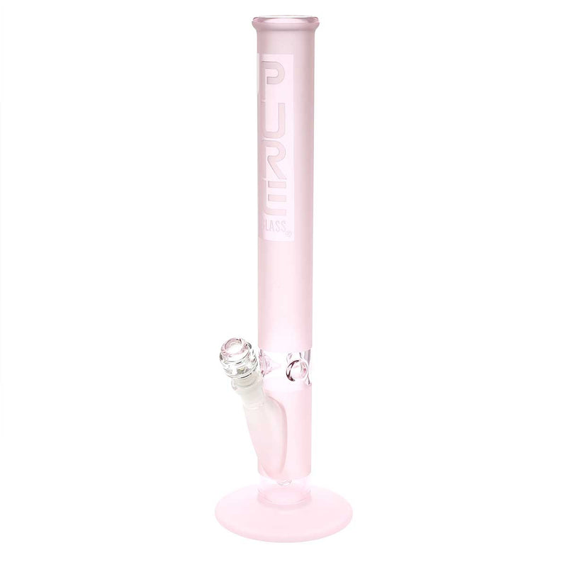 Pure Glass Glass Bong Pure Glass 18" 50mmx5mm Pink Frost Straight