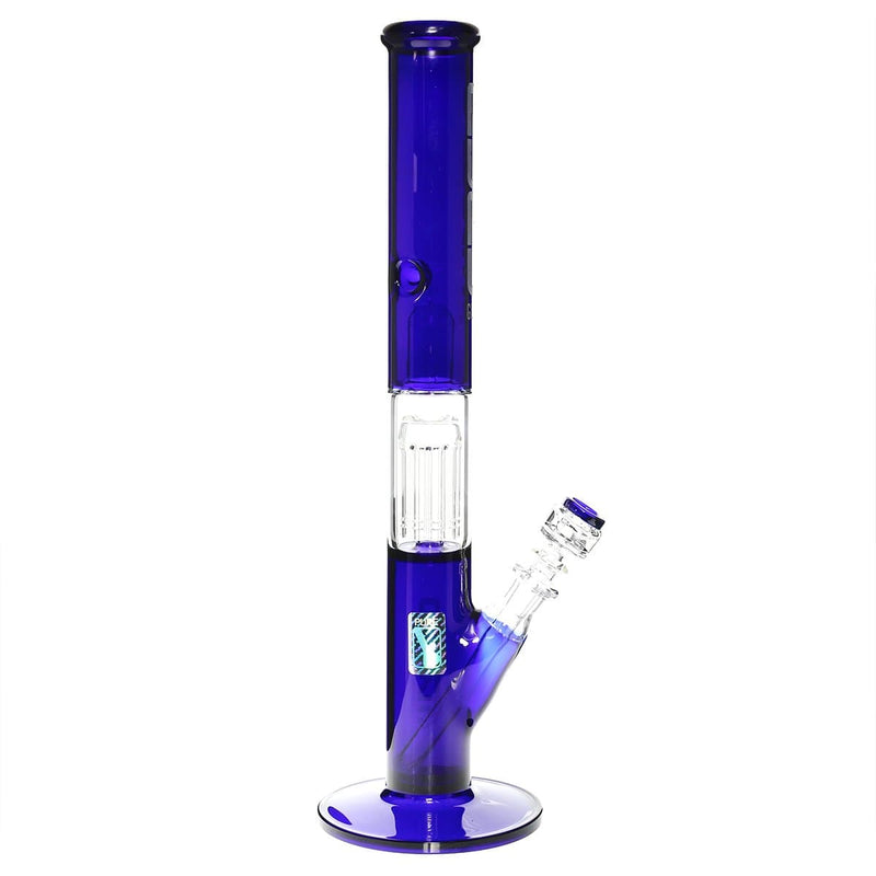 Pure Glass Glass Bong Pure Glass 18" 50mmx5mm Single Tree10arm Straight Martini