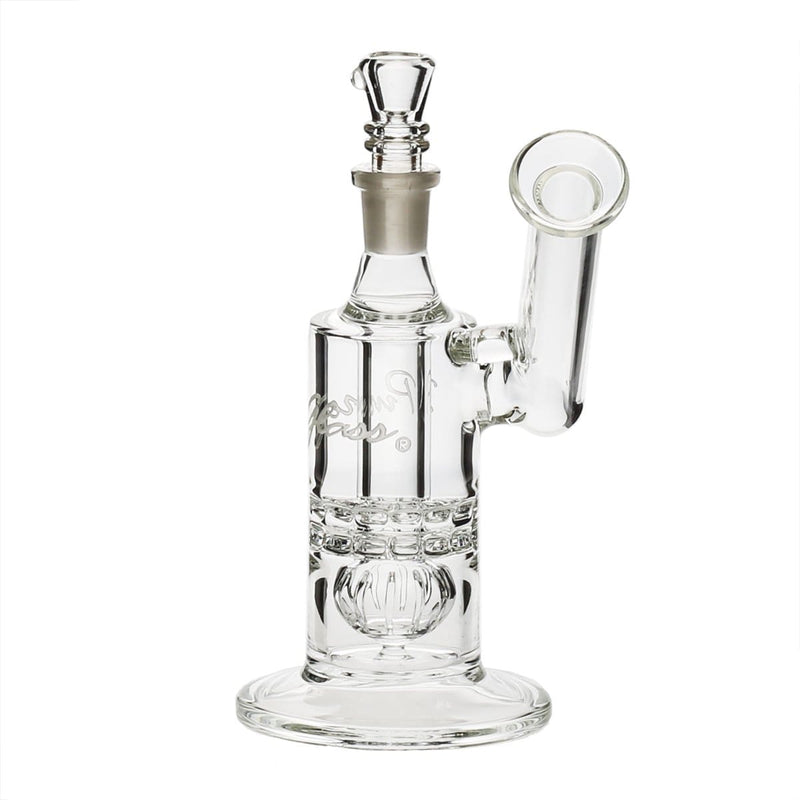 Pure Glass Glass Bong Pure Glass 8" Mini Torus Sidecar Straight Martini Female 14mm