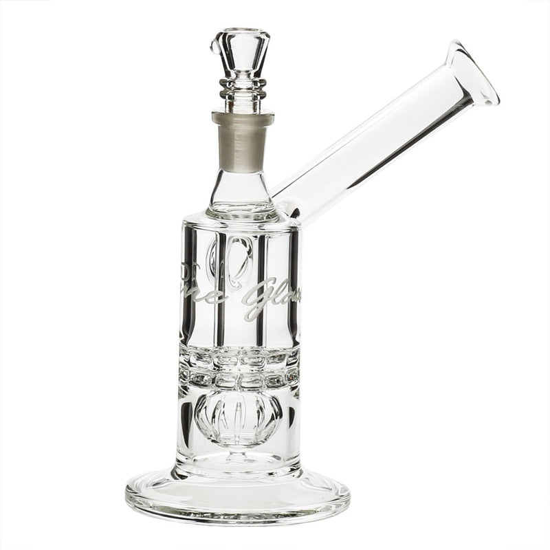 Pure Glass Glass Bong Pure Glass 8" Mini Torus Sidecar Straight Martini Female 14mm