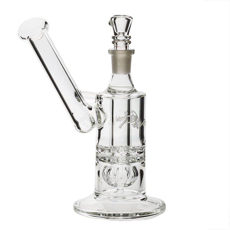 Pure Glass Glass Bong Pure Glass 8" Mini Torus Sidecar Straight Martini Female 14mm