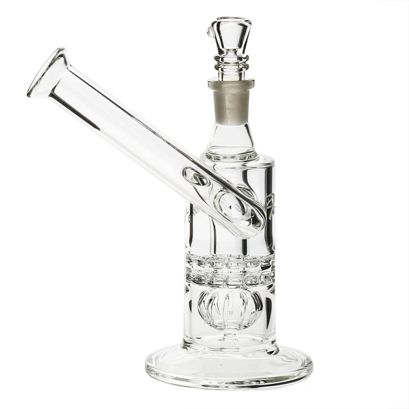 Pure Glass Glass Bong Pure Glass 8" Mini Torus Sidecar Straight Martini Female 14mm