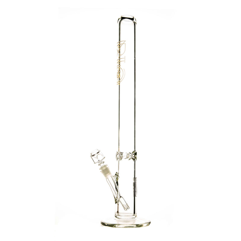 Pure Glass Glass Bong Pure Glass & BIO Hazard 24" 60mmX9mm Clear Straight Martini w/ 19mm Ground Joint w/ Gold Logo