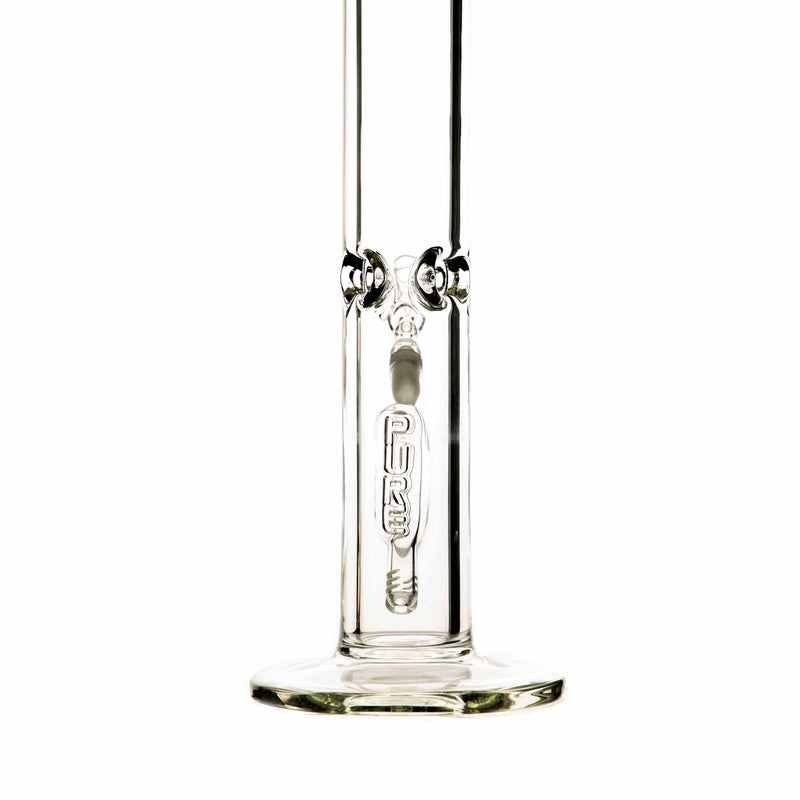 Pure Glass Glass Bong Pure Glass & BIO Hazard 24" 60mmX9mm Clear Straight Martini w/ 19mm Ground Joint w/ Gold Logo