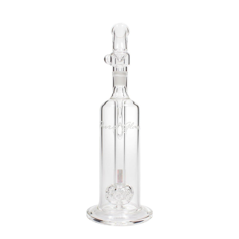 Pure Glass Glass Bong Pure Glass Solaris Bubbler - 14" 75mm Solaris Perc (Ball in a Ball) Trumpet