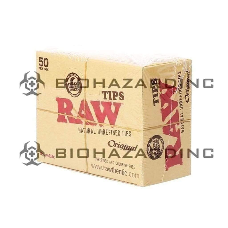 Raw Paper Tips RAW Natural Tips - 50 Count