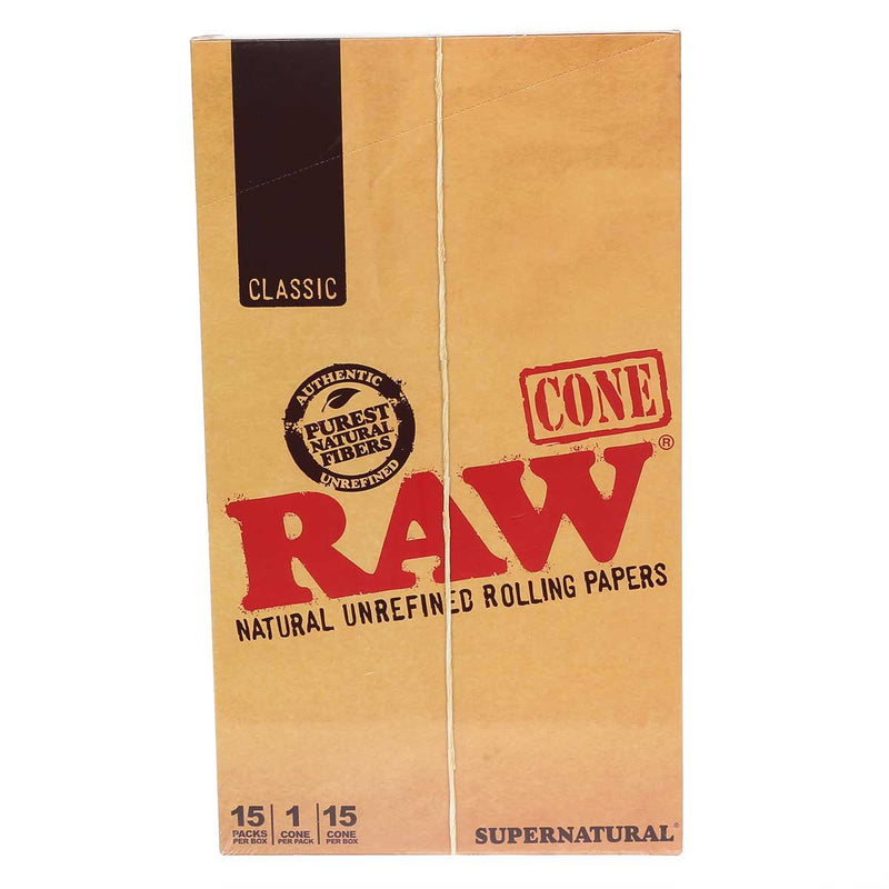 Raw Pre-Rolled Cones RAW Classic Supernatural Unrefined Cones - 15 Count