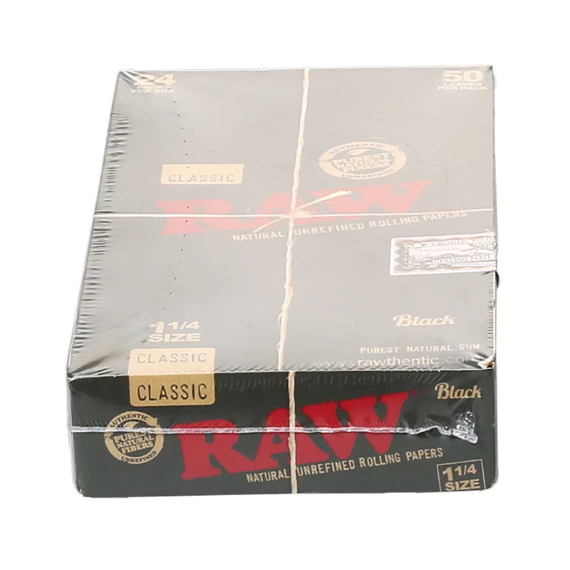 Raw Rolling Papers RAW Black Classic 1 1/4" Rolling Papers -24 Count