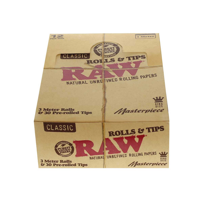 Raw Rolling Papers + Tips RAW Masterpiece King Rolls + Tips